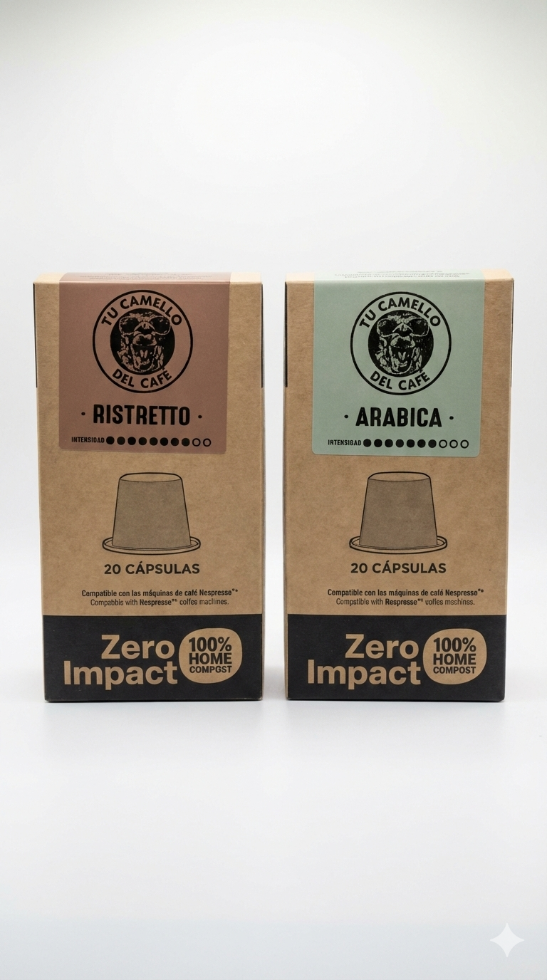 Café Ristretto Zero Impact – Cápsulas compostables (20 uds)