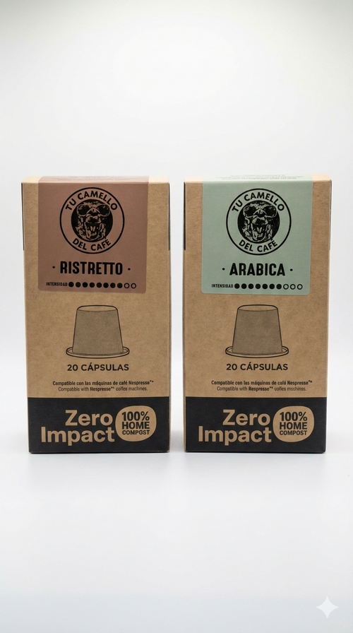 Café Ristretto Zero Impact – Cápsulas compostables (20 uds)