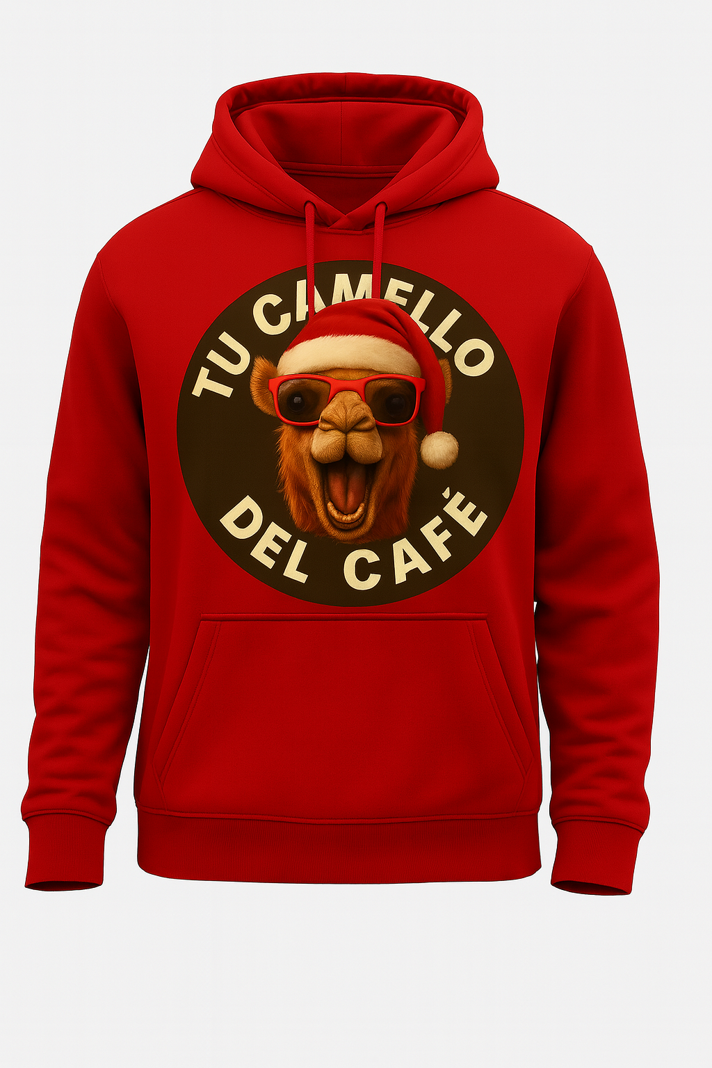 Sudadera navidad tu camello Roja Unisex